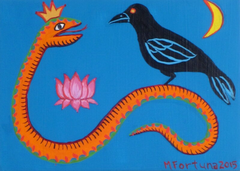 King of Snakes with Lotus and Crow 2015